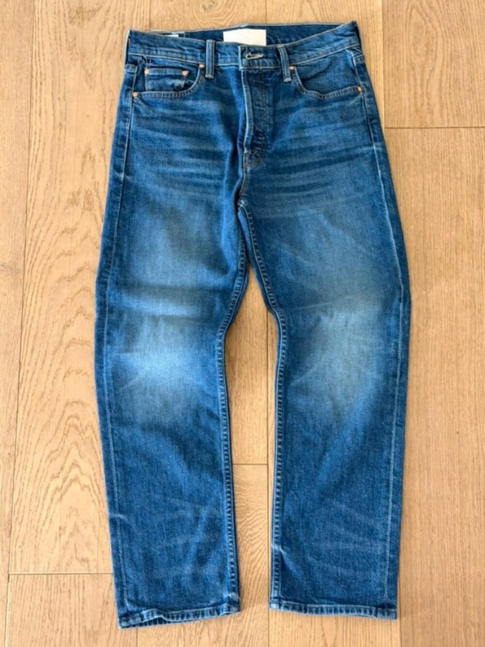 MOTHER The Tomcat Ankle Jeans Rugby Rodeo Blue Size 29
